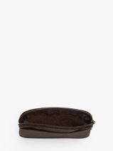 Leather Coin Purse Oil Etrier Brown oil EOIL339-vue-porte