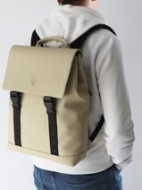 Sac  Dos Impulsion Business 1 Compartiment + Pc 15" Etrier Beige impulsion EIMP8221-vue-porte