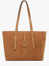 Sac Port� �paule Altesse Suede Cuir Etrier Beige altesse suede EASU088M