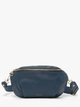 Large Leather Tradition Belt Bag Etrier Blue tradition ETRA022L