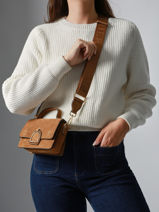Crossbody Bag Xs Altesse Suede Etrier Beige altesse suede EASU048X-vue-porte