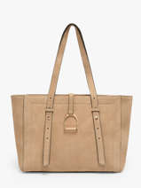 Sac Port� �paule Altesse Suede Cuir Etrier Beige altesse suede EASU088S