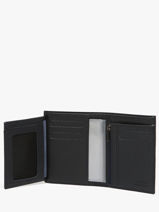 Wallet With Coin Purse Madras Leather Etrier Blue madras EMAD5016-vue-porte