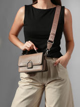 Small Leather Altesse Crossbody Bag Etrier Brown altesse EALT048S-vue-porte