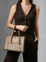 Crossbody Bag Safari Etrier Brown safari ESAI160S-vue-porte