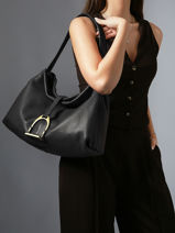 Shoulder Bag M Etalon Leather Etrier Black etalon EETA197M-vue-porte