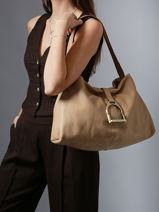 Sac Port� �paule M Etalon Cuir Etrier Beige etalon EETA197M-vue-porte