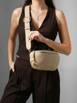 Belt Bag Torsade Leather Etrier Beige torsade ETOS022M-vue-porte