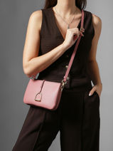Crossbody Bag Torsade Leather Etrier Pink torsade ETOS0142-vue-porte