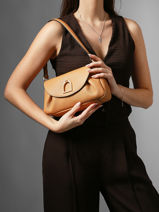 Shoulder Strap Crossbody Bag Shadow Leather Etrier Yellow shadow ESHA163S-vue-porte