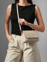 Shoulder Bag S Tradition Leather Etrier Beige tradition ETRA207S-vue-porte