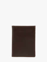 Wallet With Card Holder Oil Leather Etrier Brown oil EOIL5016