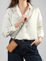 Coin Purse Altesse Leather Etrier Yellow altesse EALT096M-vue-porte